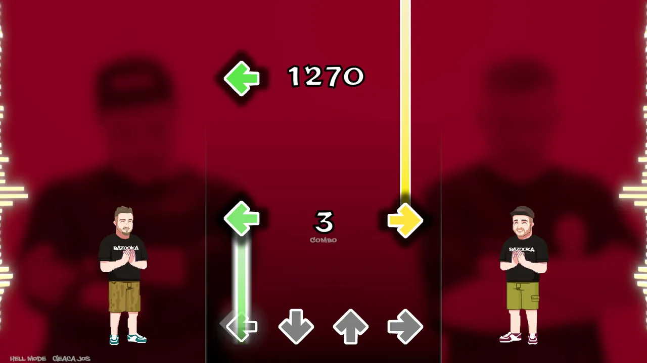 BAZOOKA: Rhythm Game — story scene