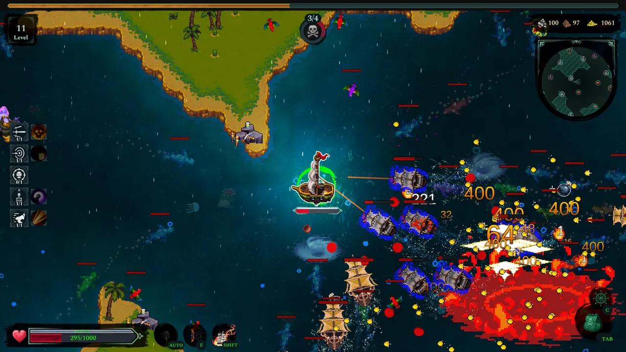 Curse of Pirates — gameplay showcase