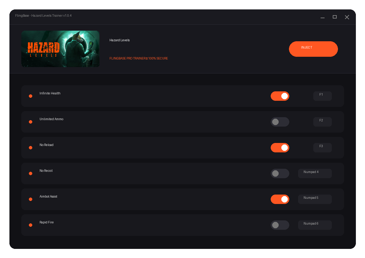 Hazard Levels — environment preview