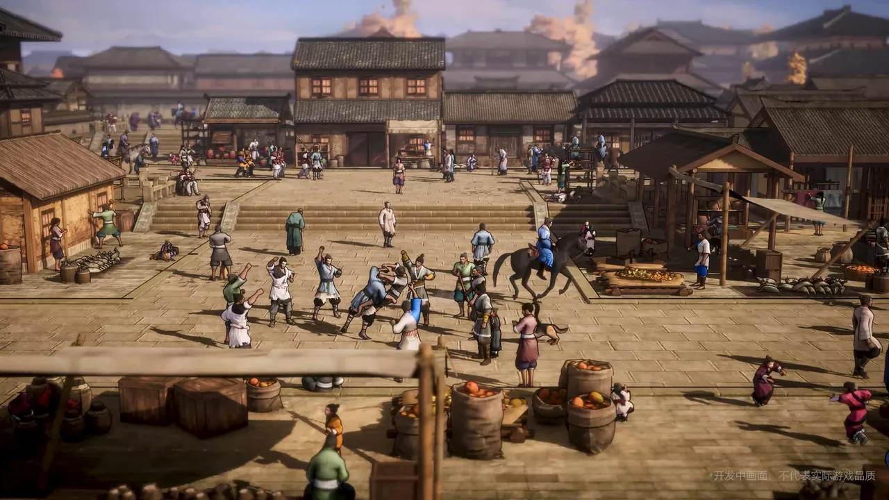 Huaxia: Warring States — in-game combat