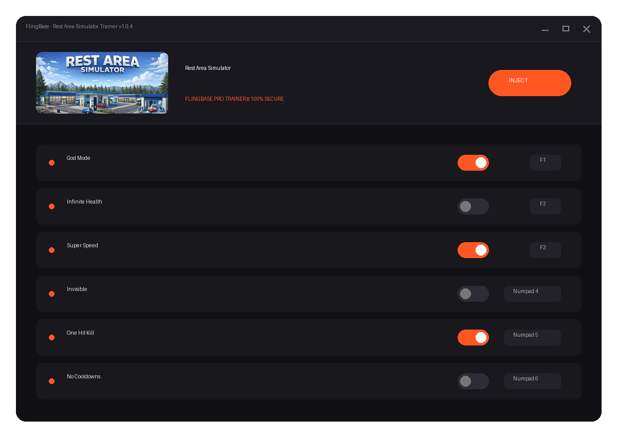 Rest Area Simulator — environment preview