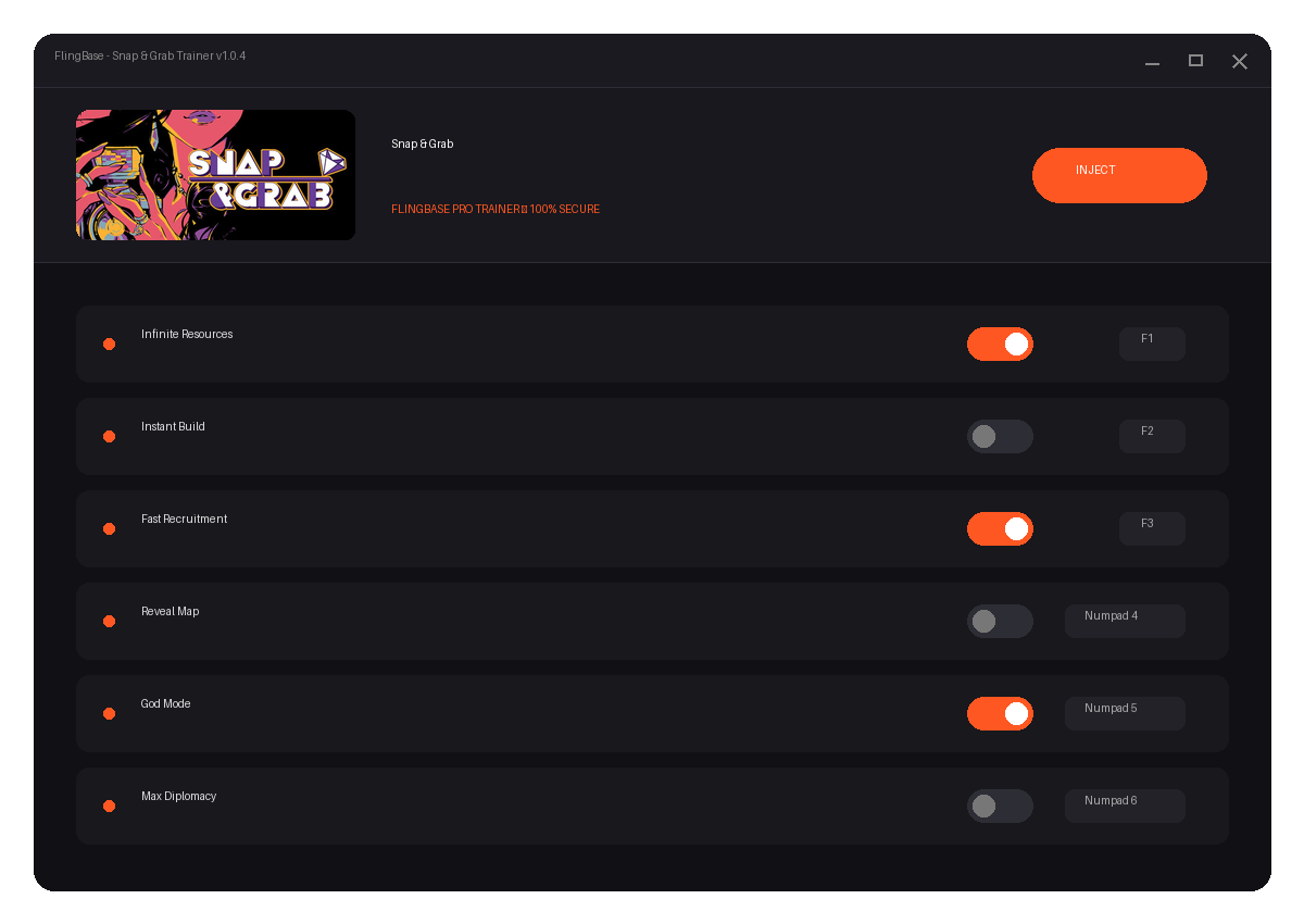 Snap & Grab — exploration snapshot