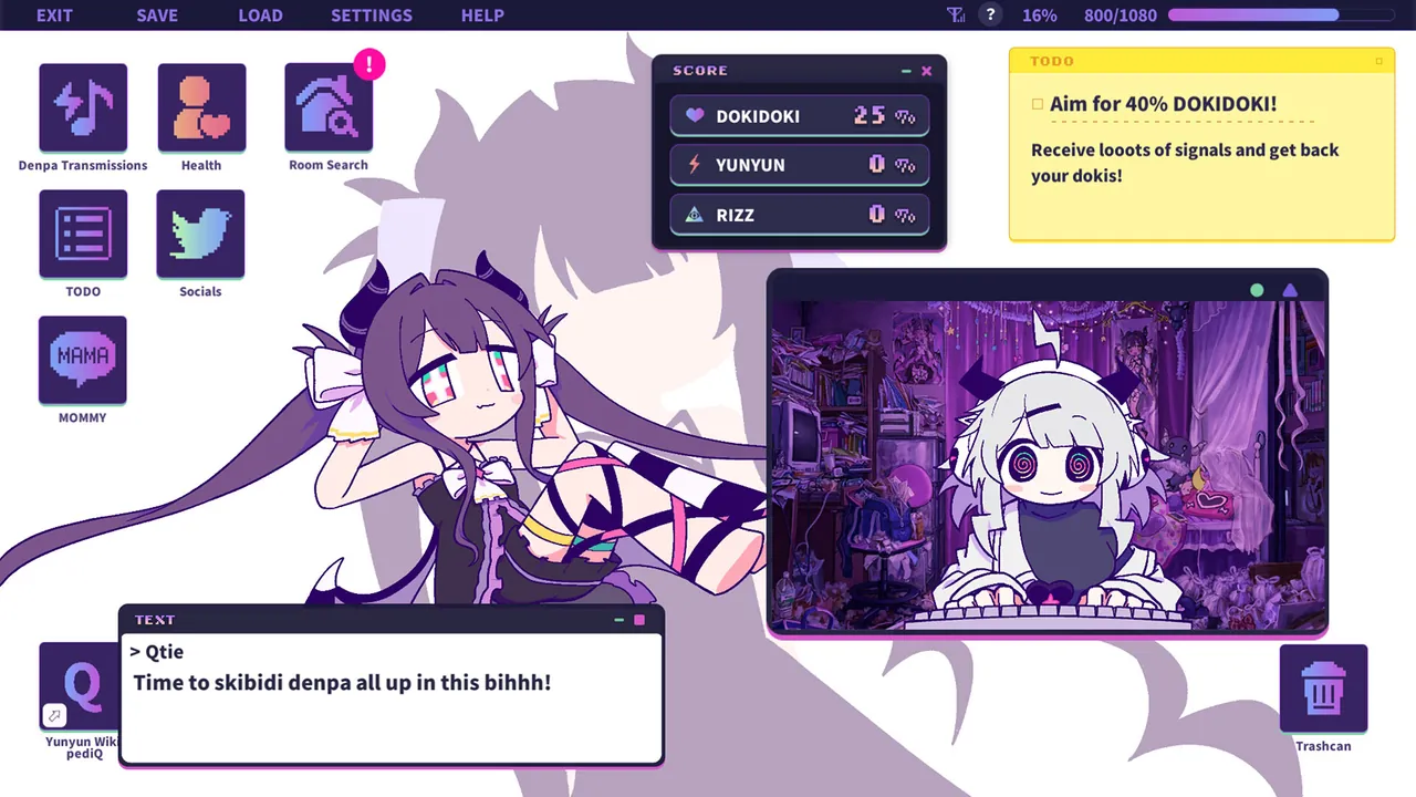 Yunyun Syndrome!? Rhythm Psychosis — in-game combat