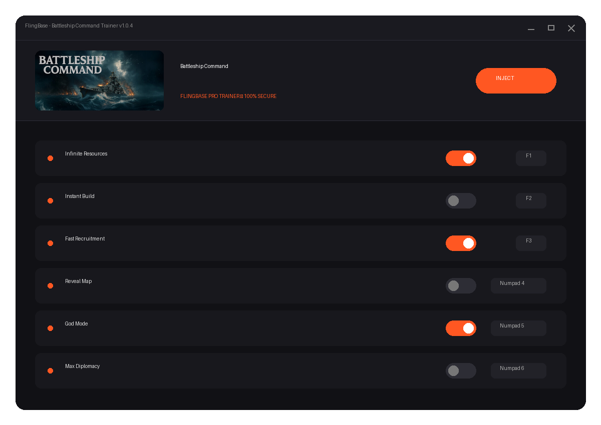 Battleship Command — exploration snapshot