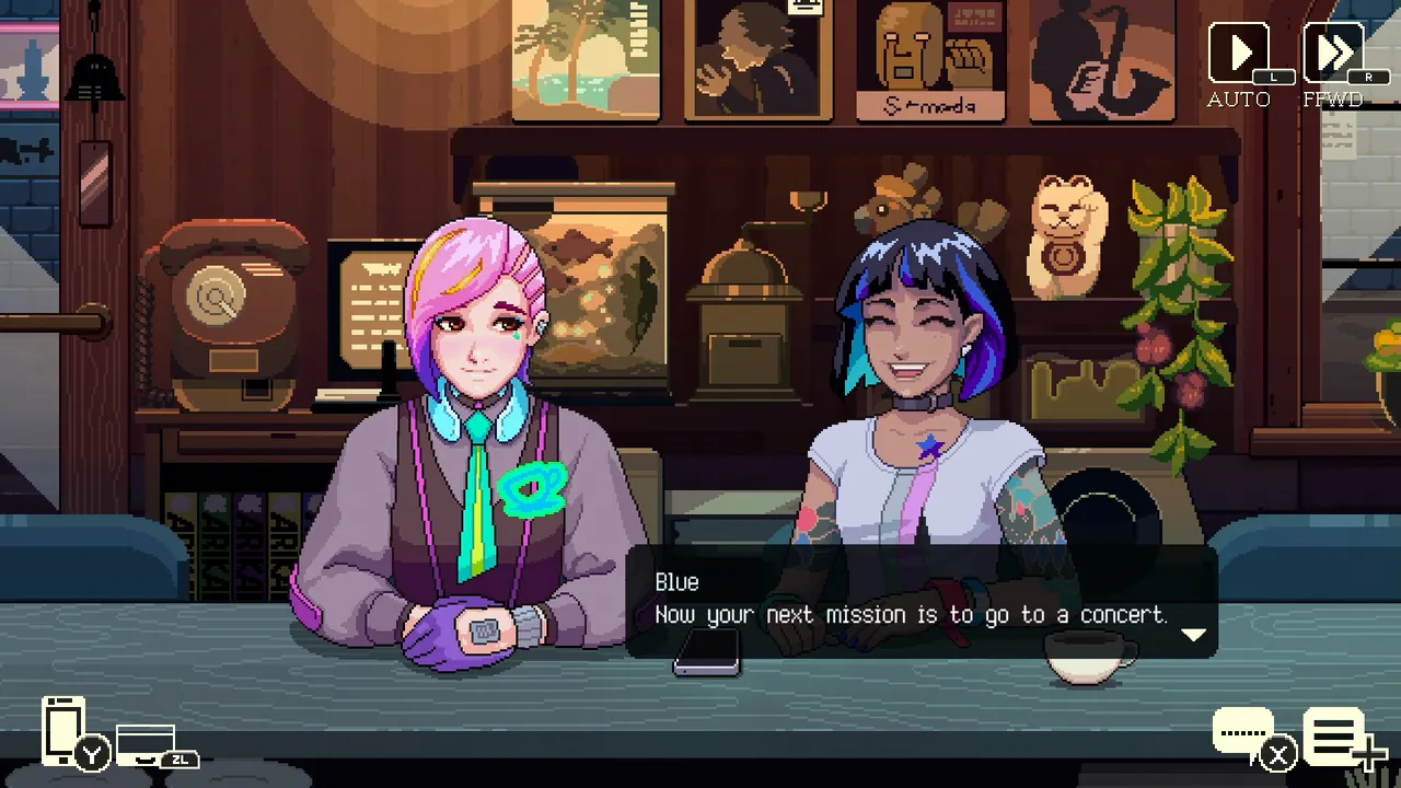 Coffee Talk Tokyo — in-game combat