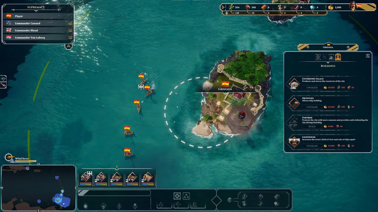 Corsairs - Battle of the Caribbean — story scene