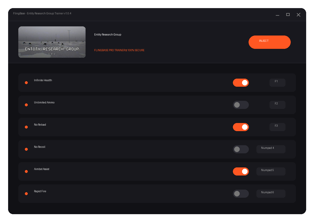 Entity Research Group — exploration snapshot
