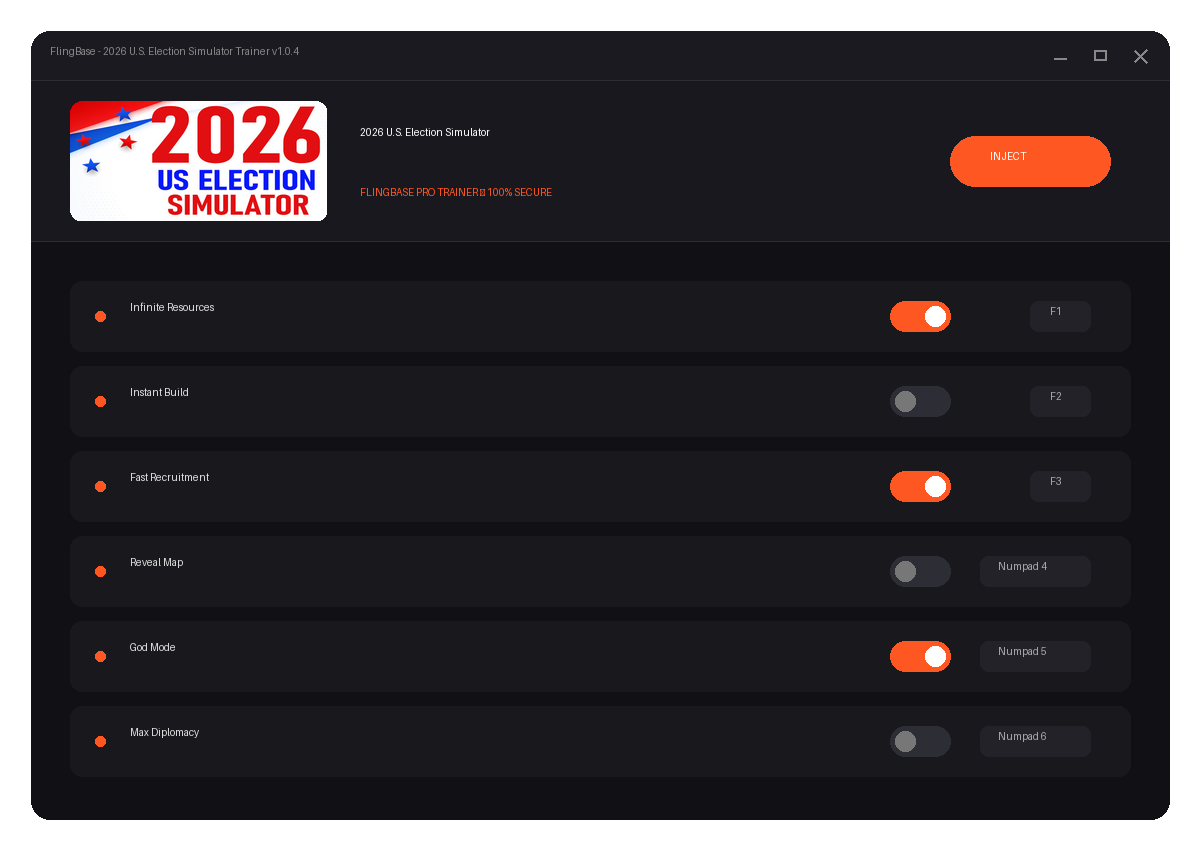2026 U.S. Election Simulator — exploration snapshot