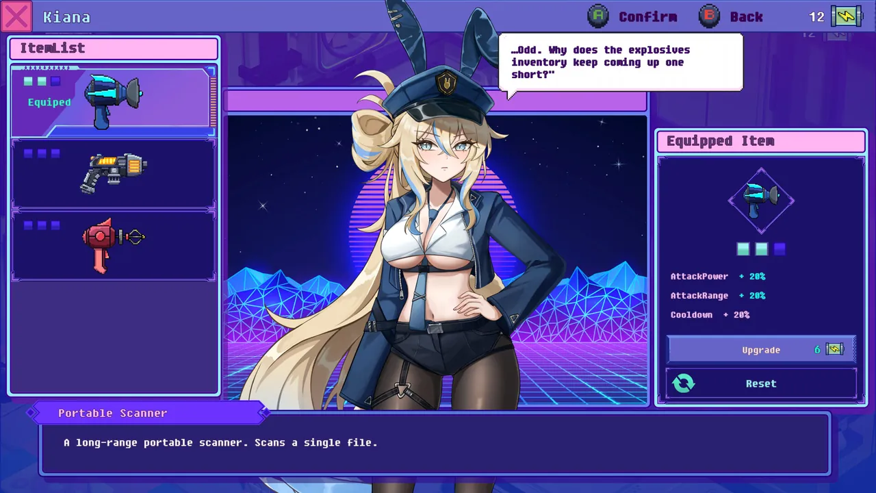 Antivirus Girl — in-game combat
