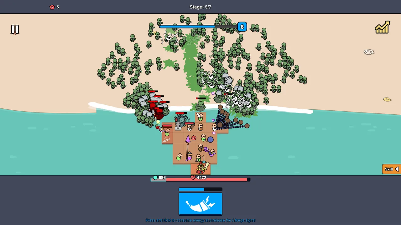 Beach Defense: Zombie Invasion — story scene