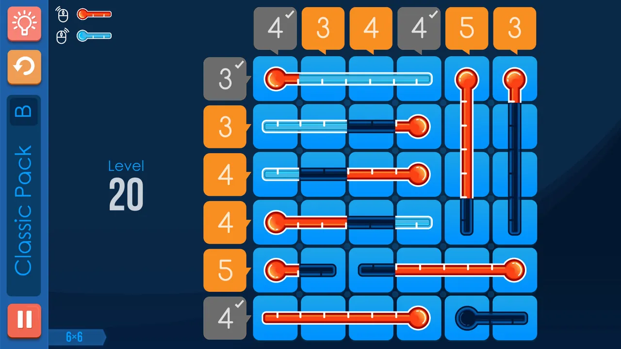 Grids of Thermometers — gameplay showcase
