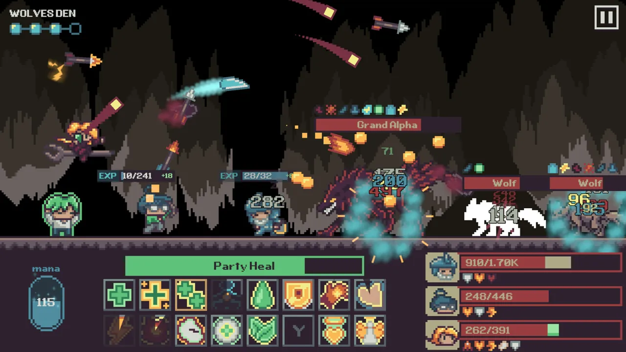 Master Healer Kale with useless party โ in-game combat