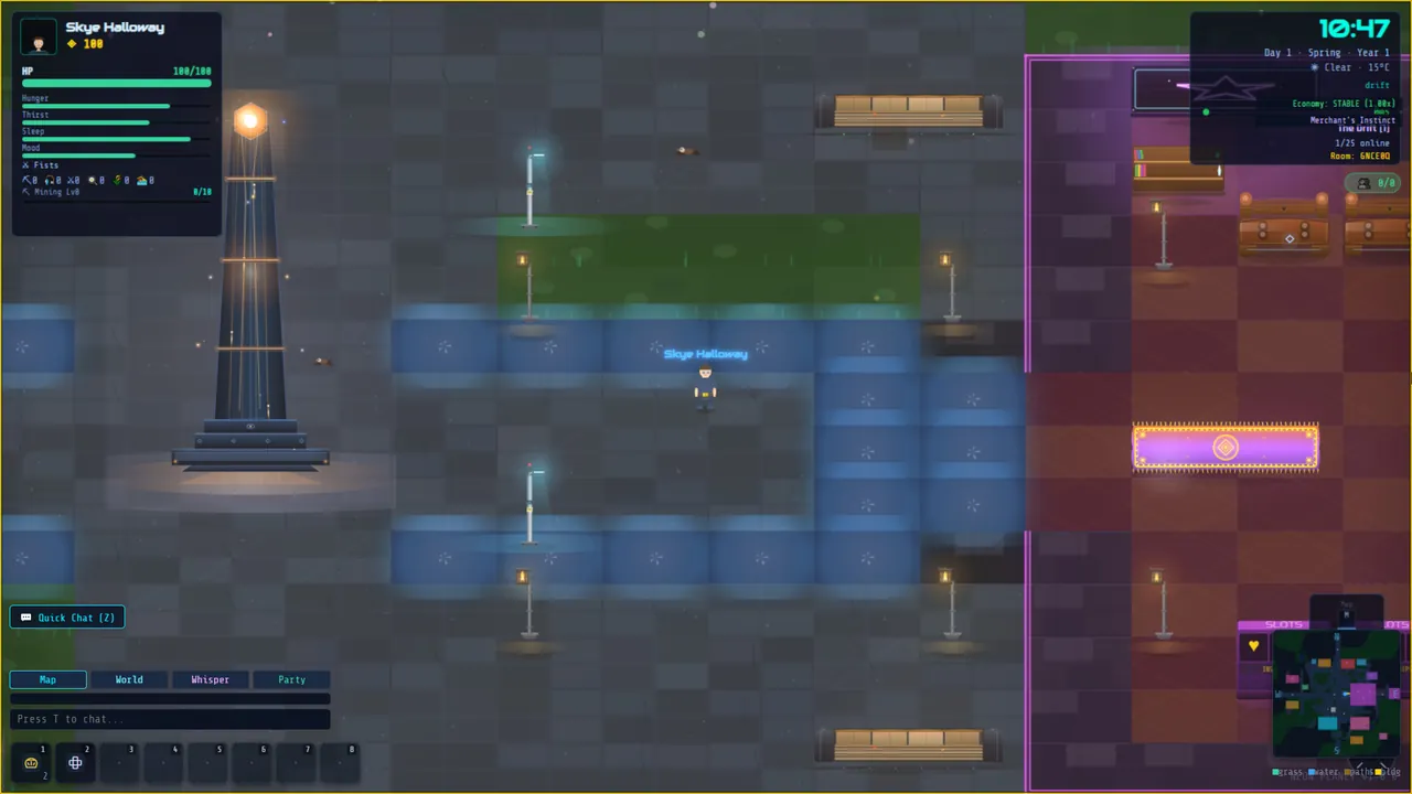 Neon Planet — story scene