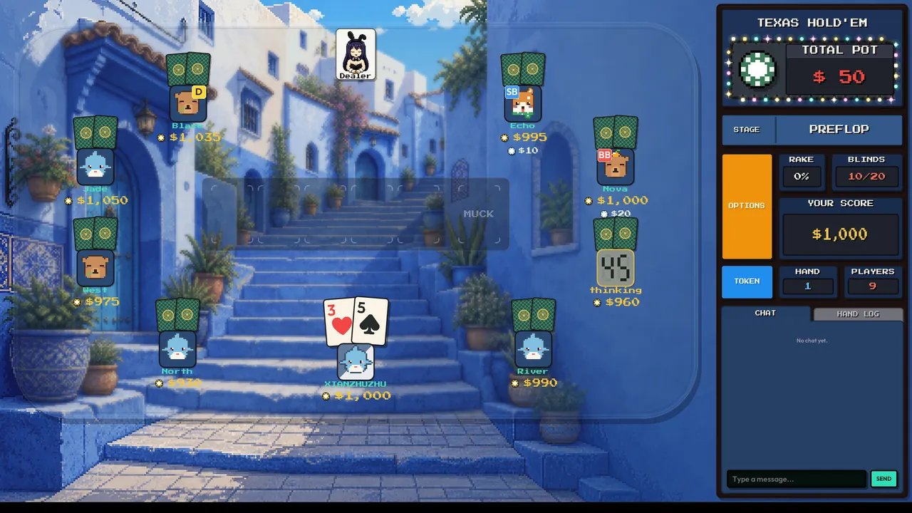 Pixel Texas Hold'em — in-game combat