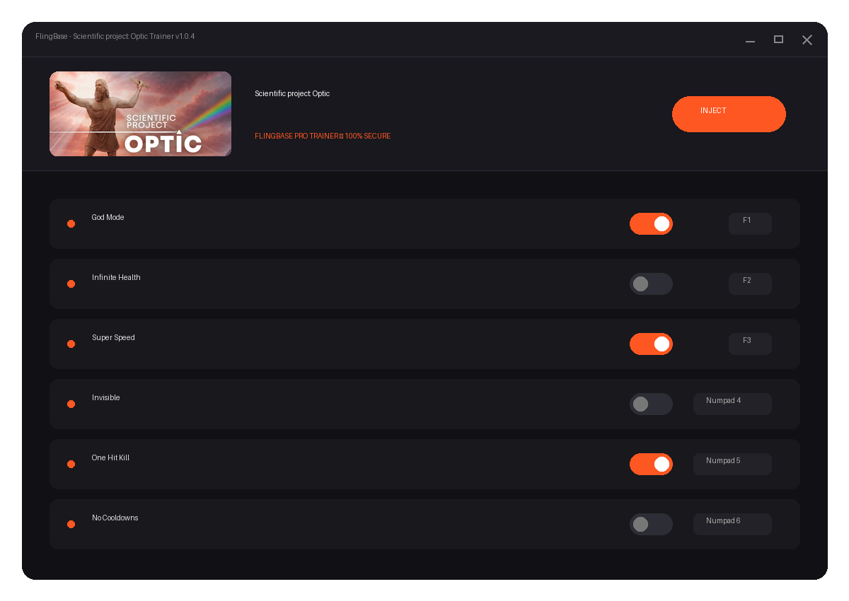 Scientific project: Optic — environment preview