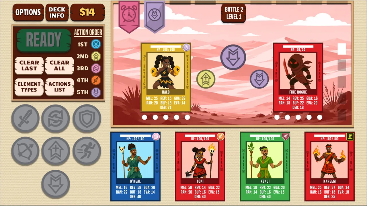 Taktari — in-game combat