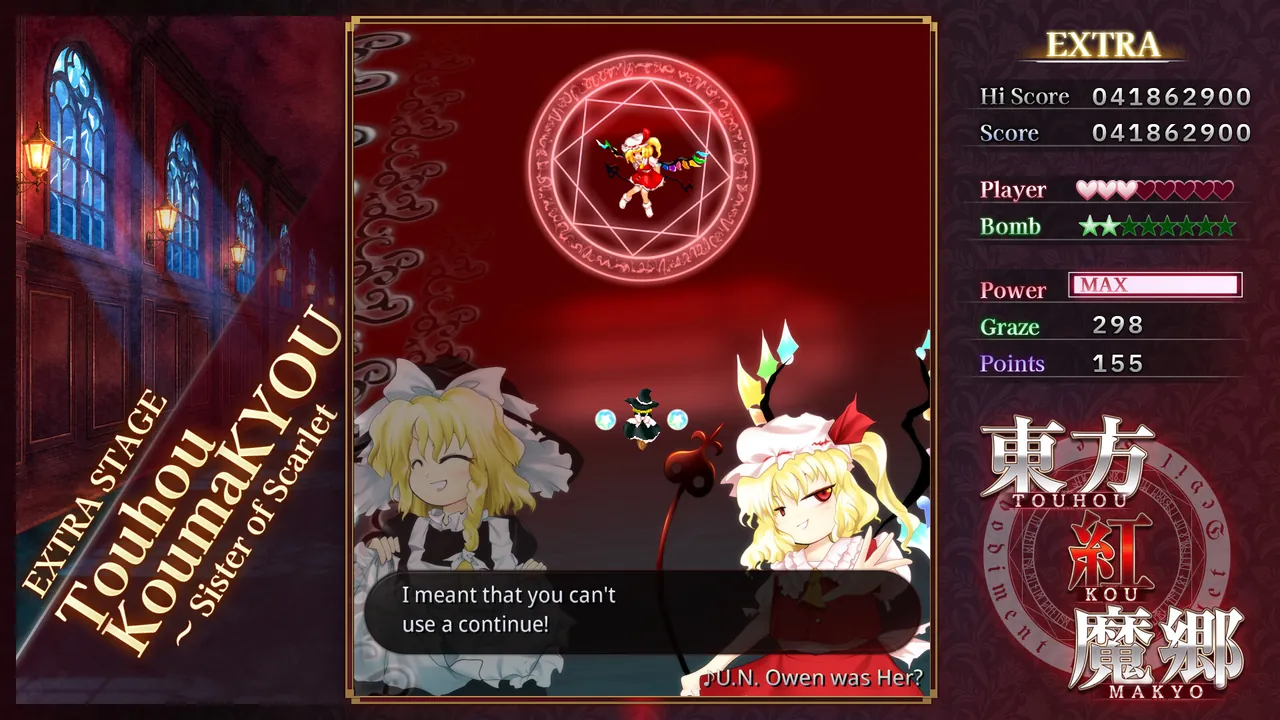 Touhou Koumakyou: New Classic - the Embodiment of Scarlet Devil โ gameplay showcase