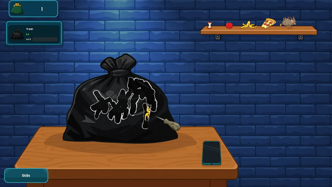 Trashy Cashy — environment preview