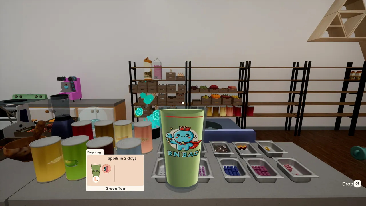 Boba Cafe Simulator — story scene