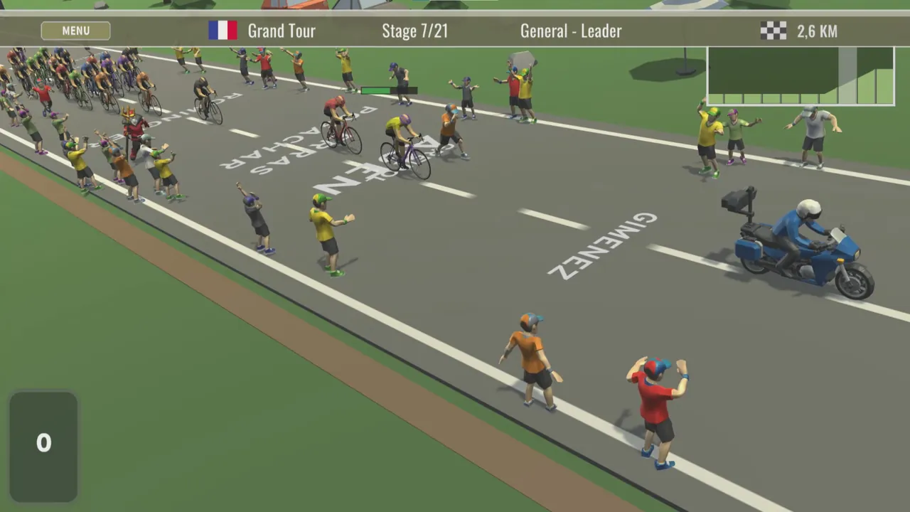 Cycling Champion — in-game combat