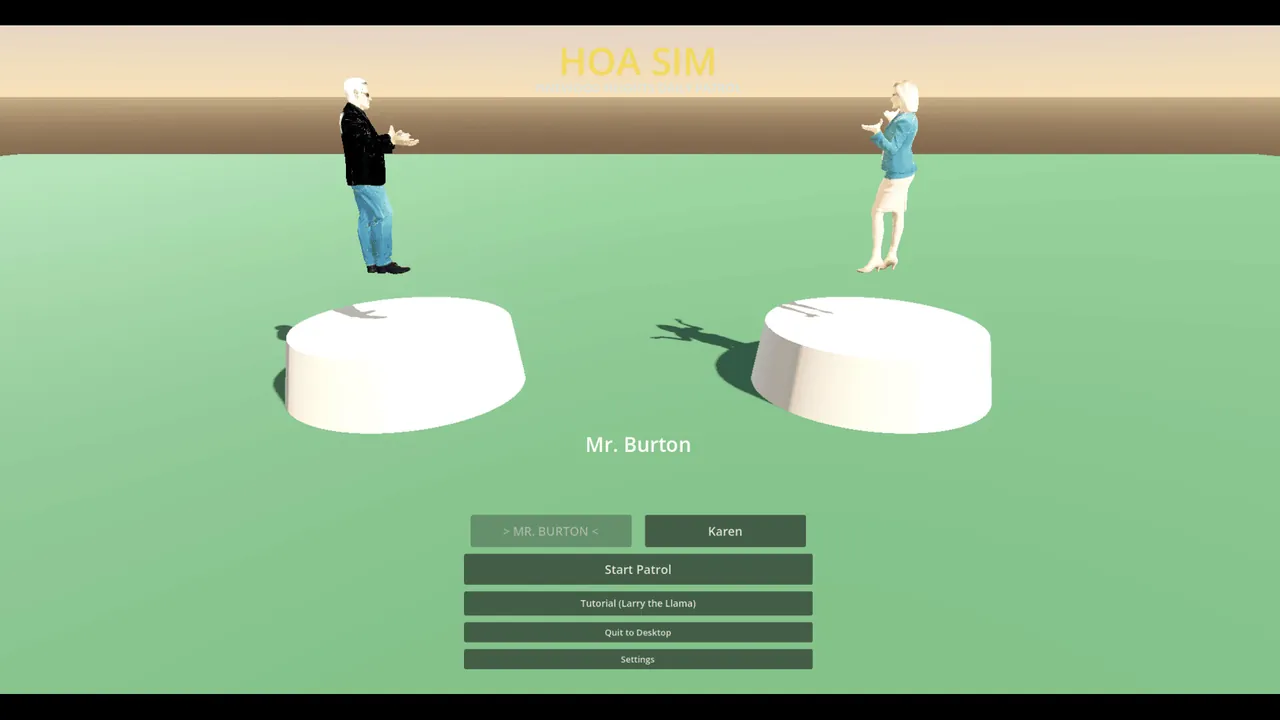 H.O.A Simulator — in-game combat