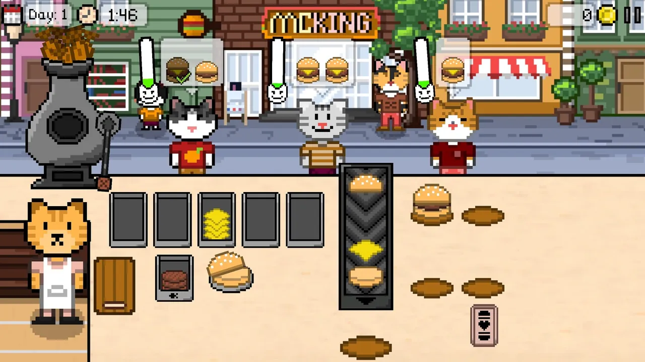 Kitty Burger — gameplay showcase