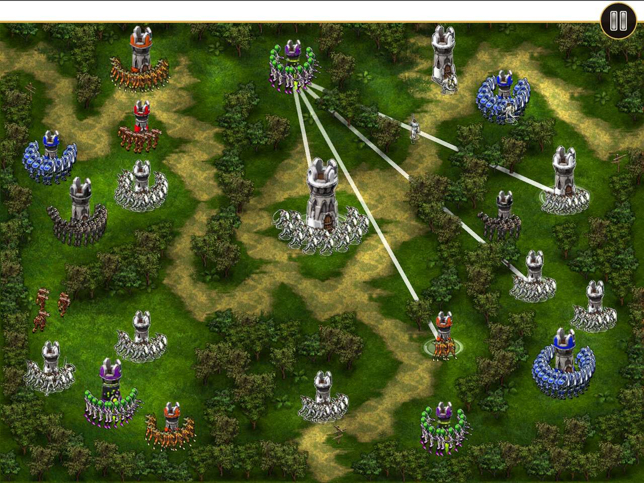 Knights vs Aliens — in-game combat