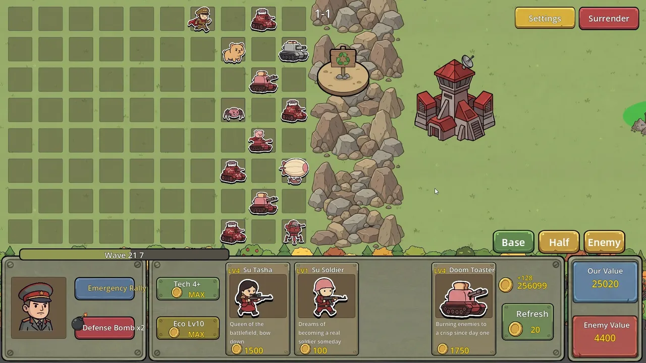 MoeArmy vs SuArmy — exploration snapshot