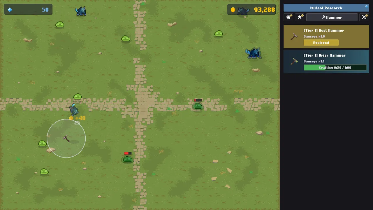 Monster Flipper — in-game combat