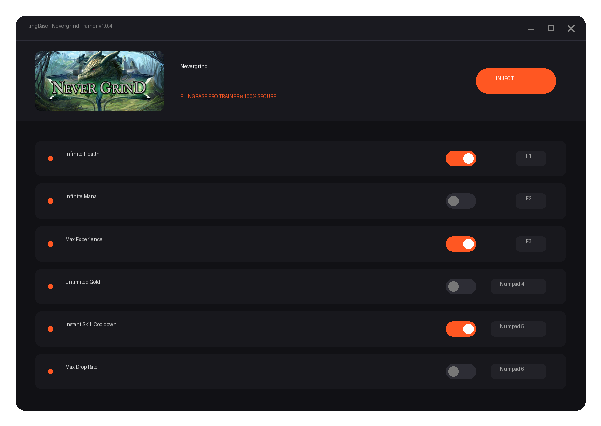 Nevergrind — exploration snapshot