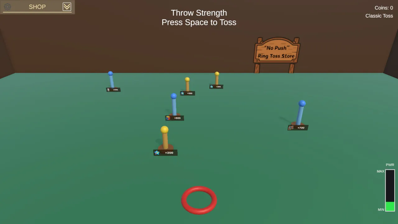 Ring Toss Legend — in-game combat