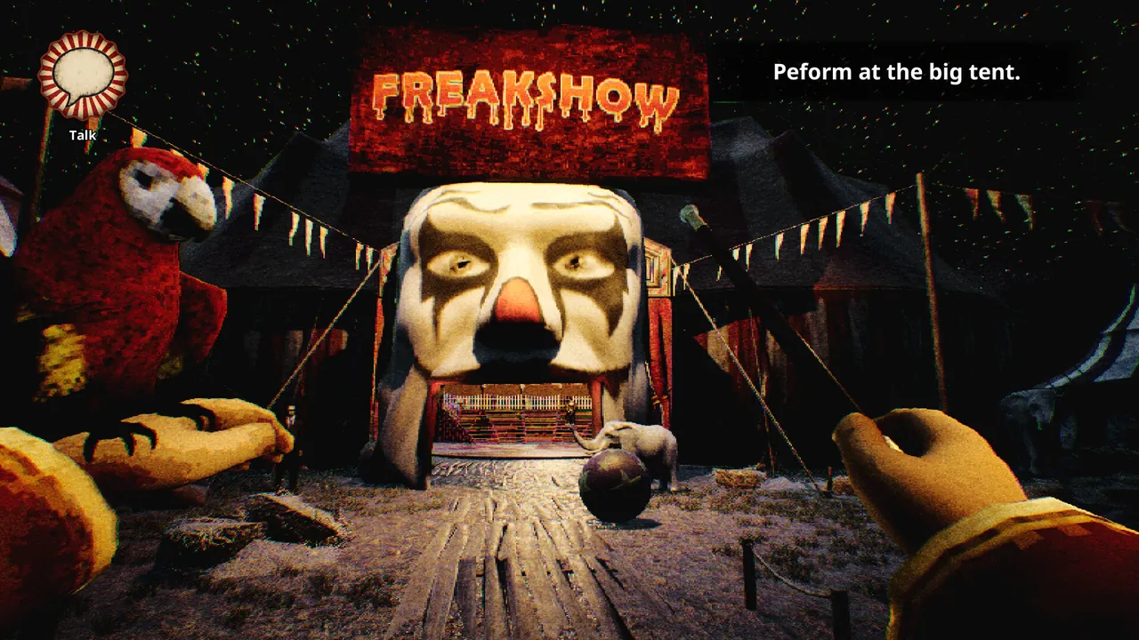 At Night : Freakshow — story scene