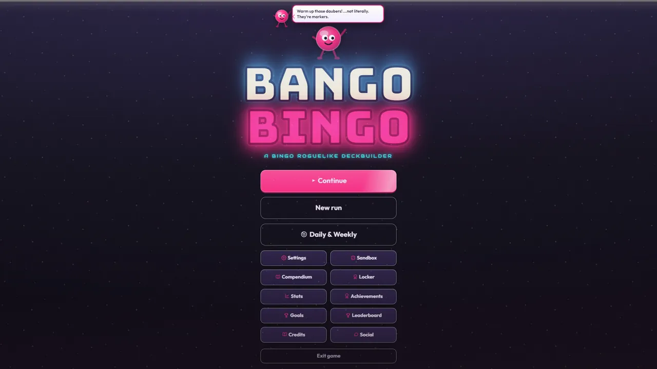 Bango Bingo — environment preview