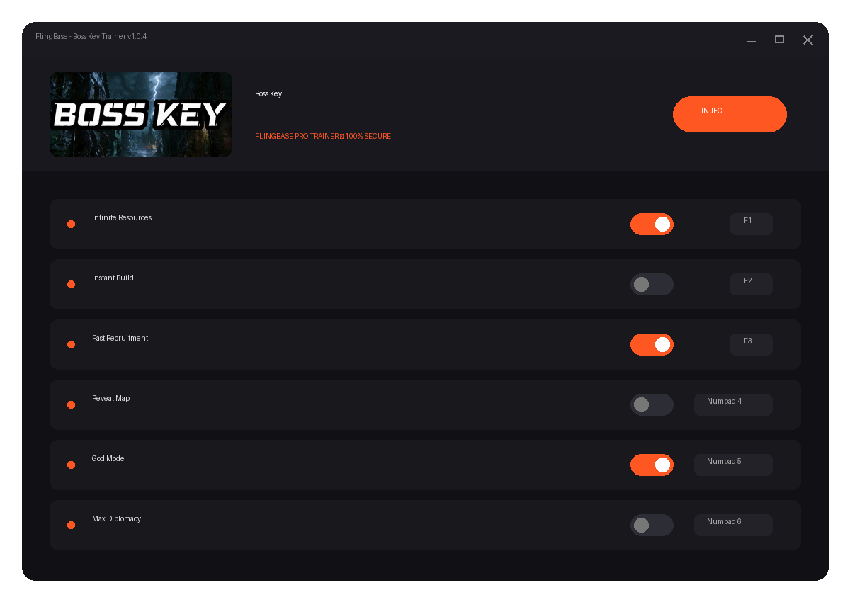 Boss Key — in-game combat
