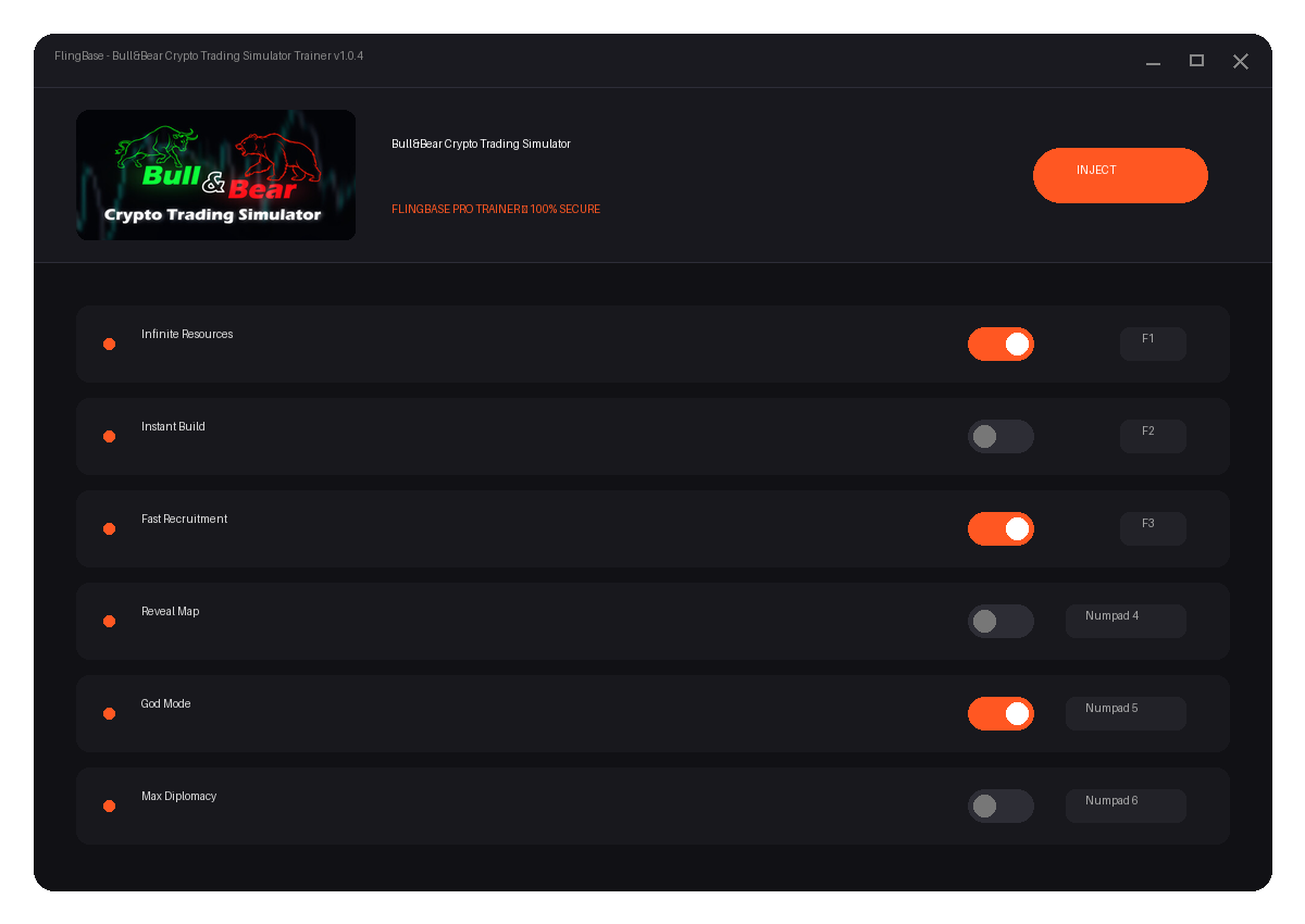 Bull&Bear Crypto Trading Simulator — exploration snapshot