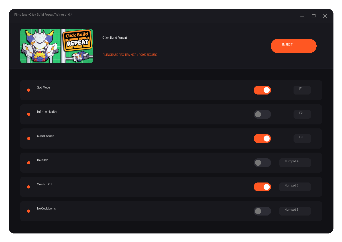 Click Build Repeat — environment preview