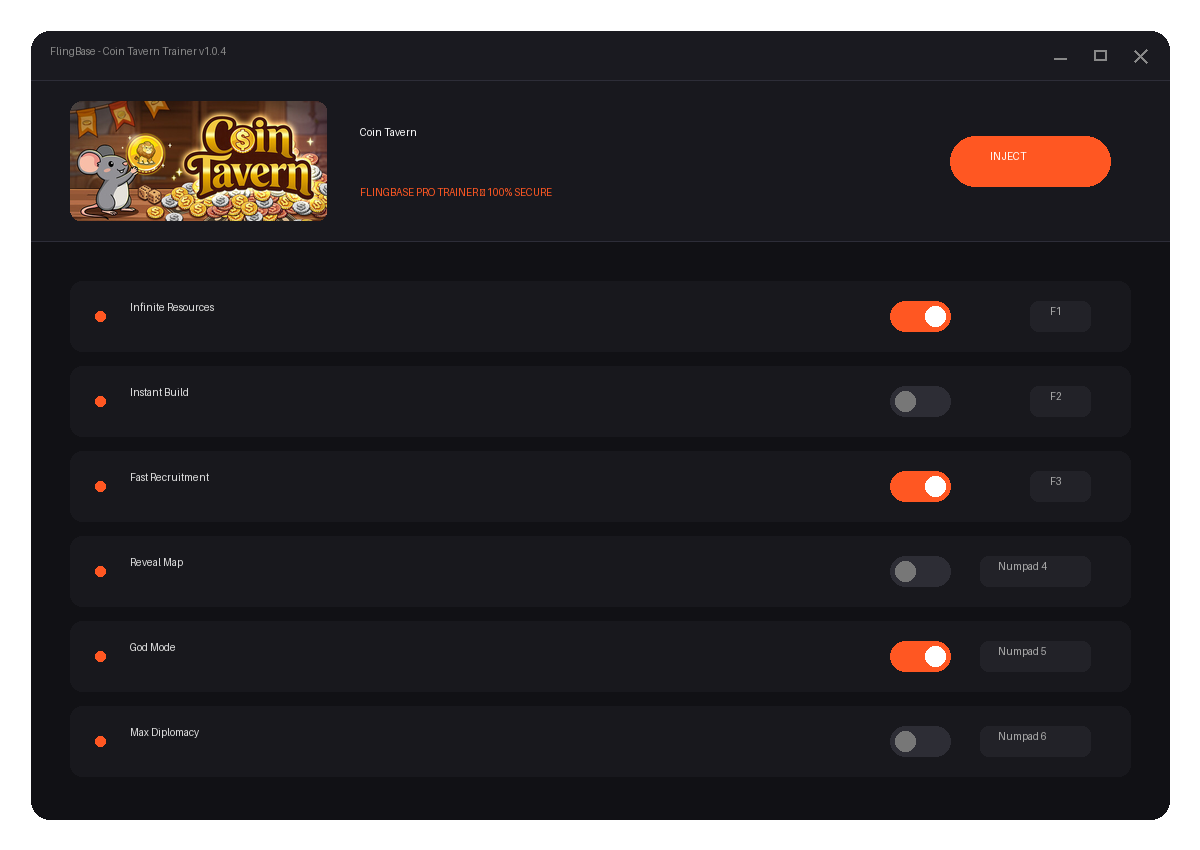 Coin Tavern — in-game combat