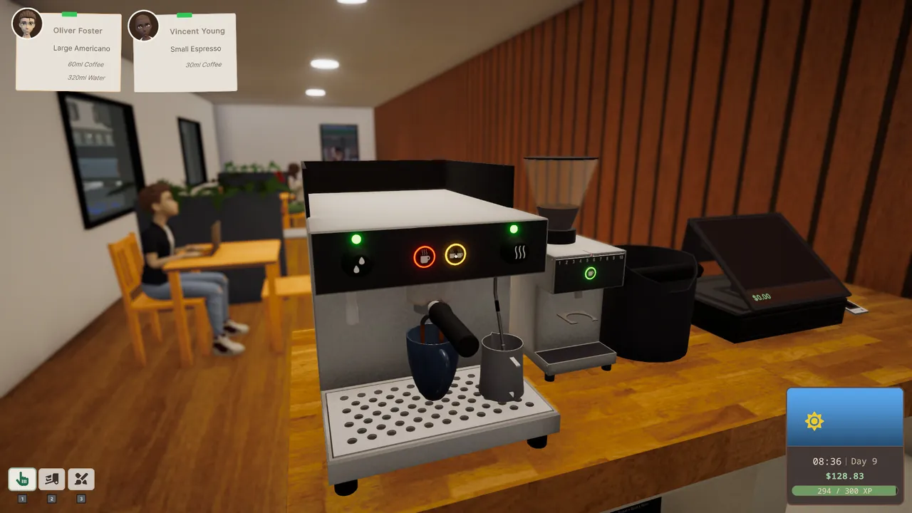 Cup and Counter: Coffee Shop Simulator — exploration snapshot