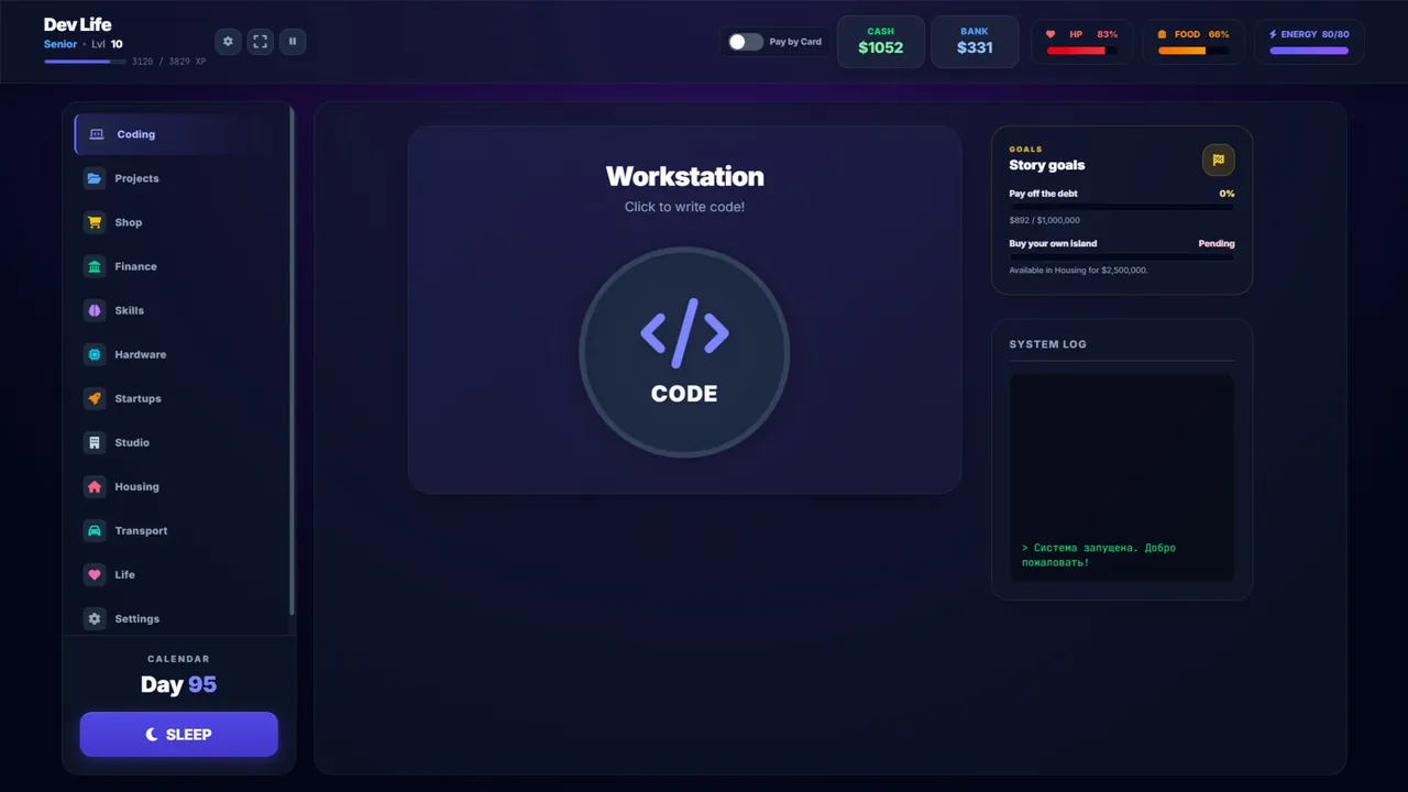 Dev Life: Tap & Code — in-game combat