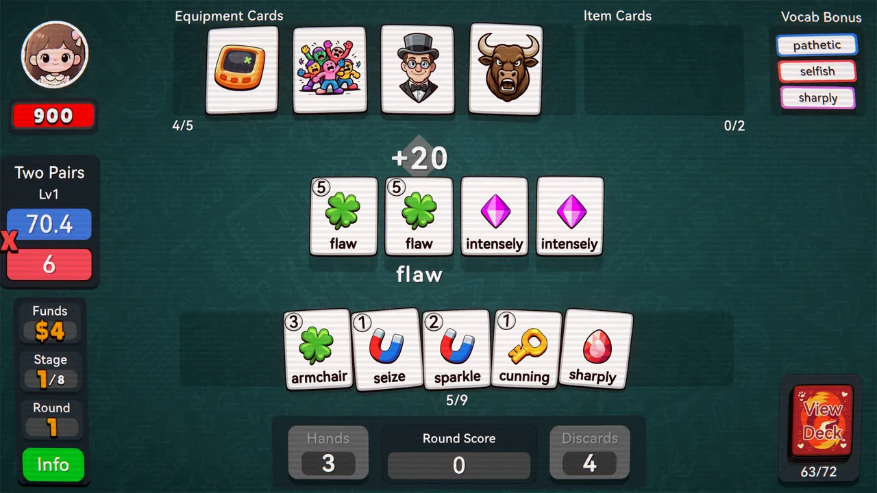 English Vocab Rush — gameplay showcase