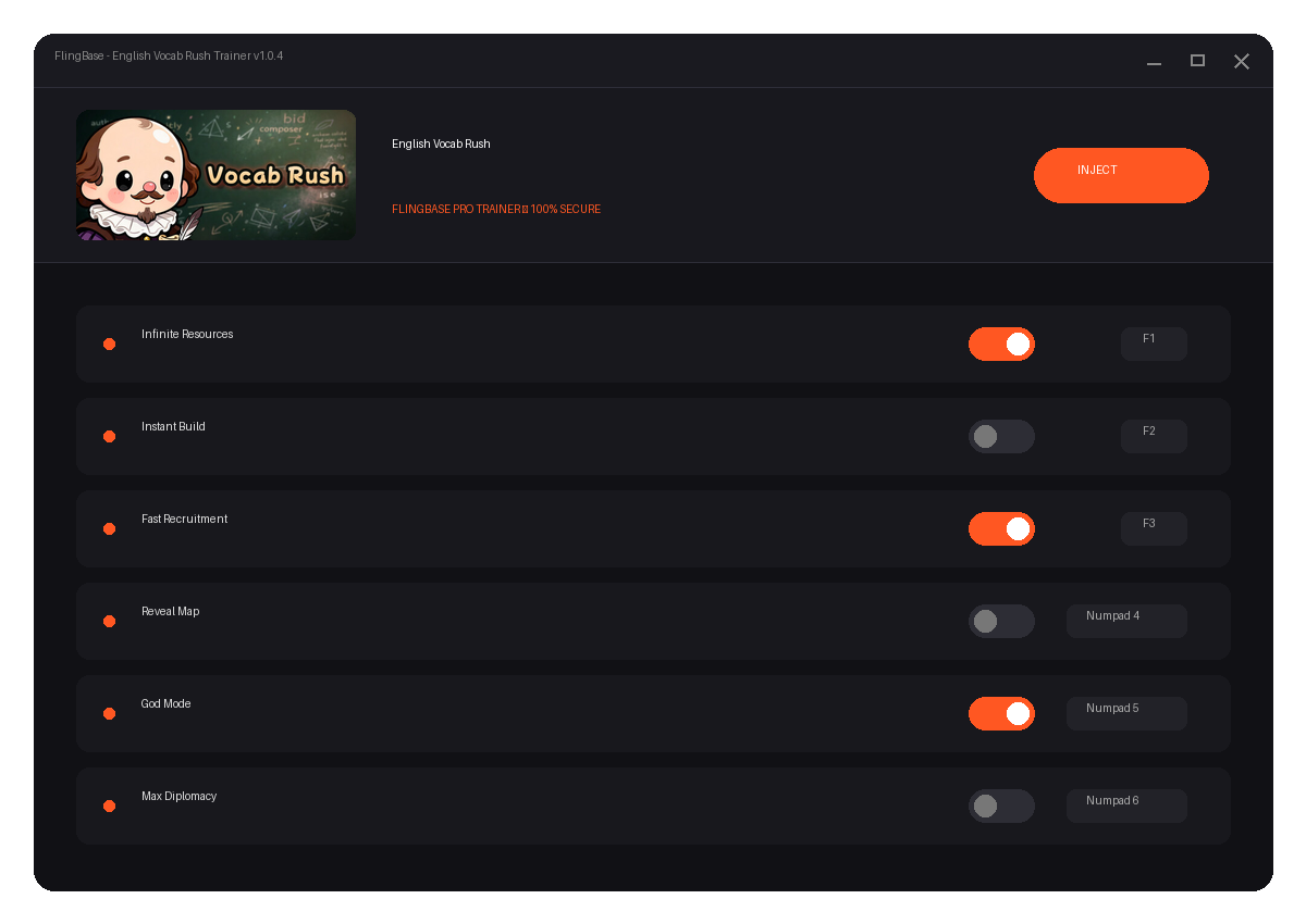 English Vocab Rush — exploration snapshot
