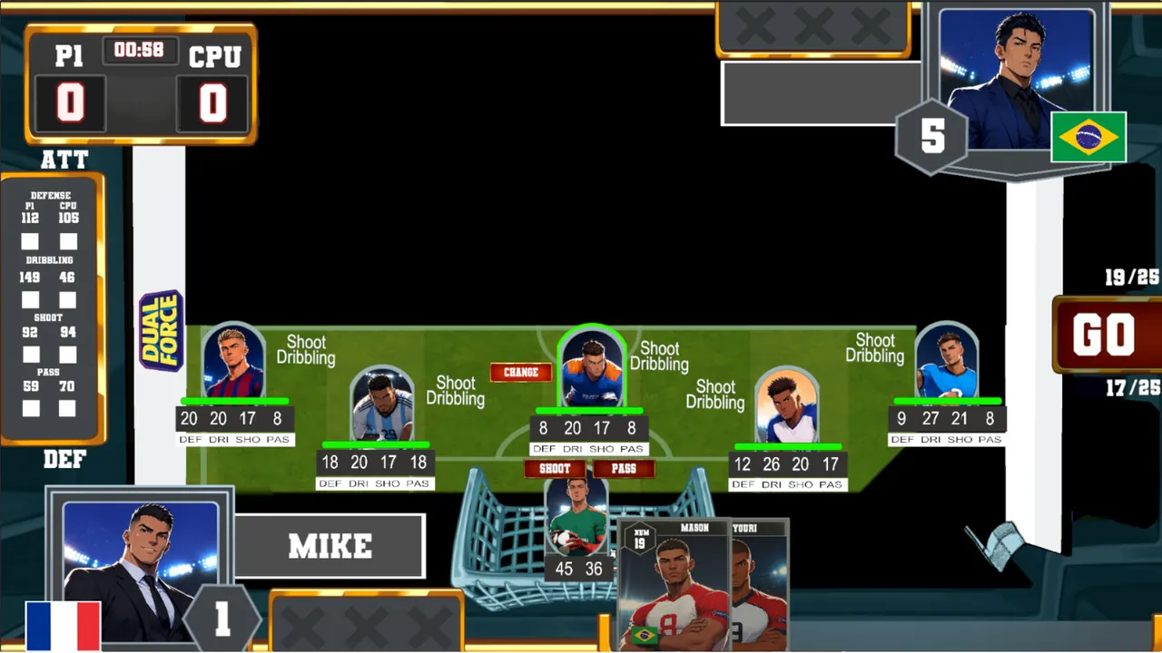 FootBall Card Battle — story scene