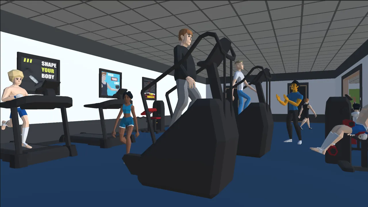 Gym Rat Simulator — in-game combat