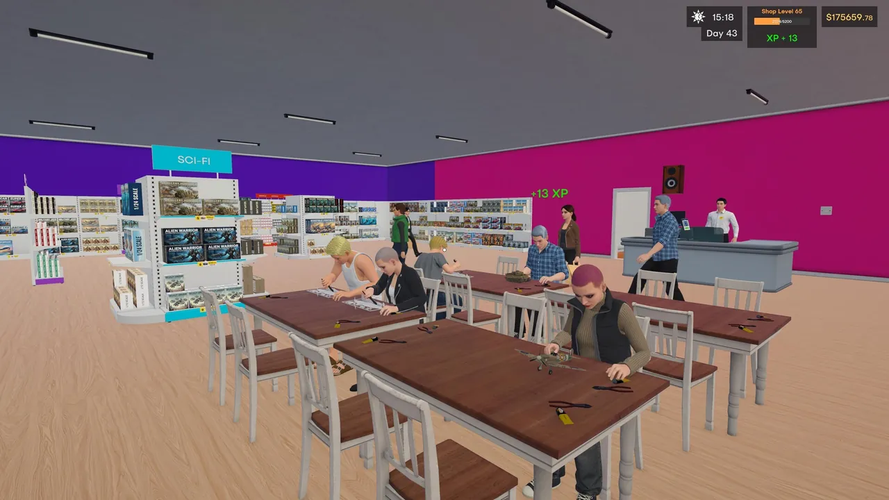 Model Kit Shop Simulator — exploration snapshot