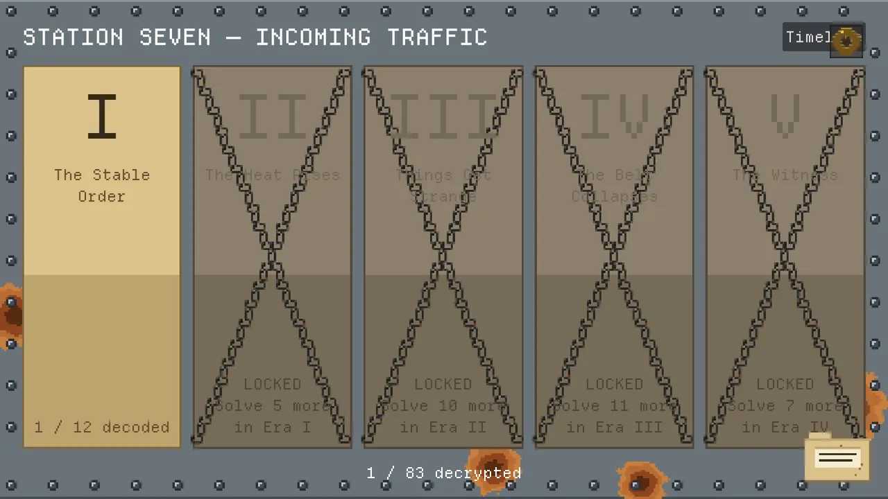 Null Cipher — environment preview