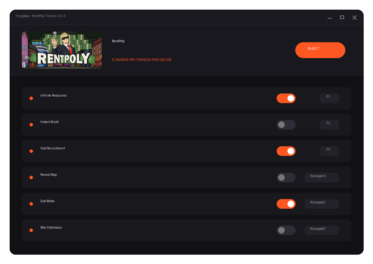 RentPoly — environment preview