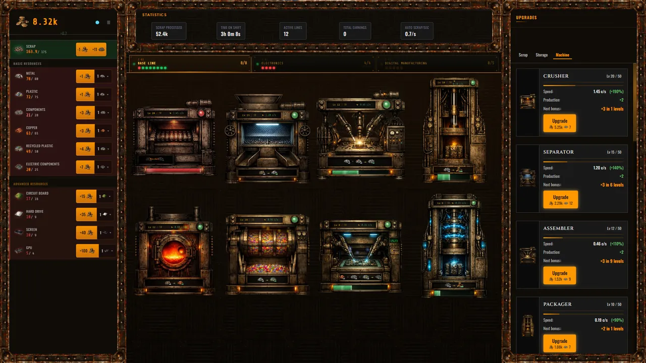 Scrap Yard Idle — in-game combat
