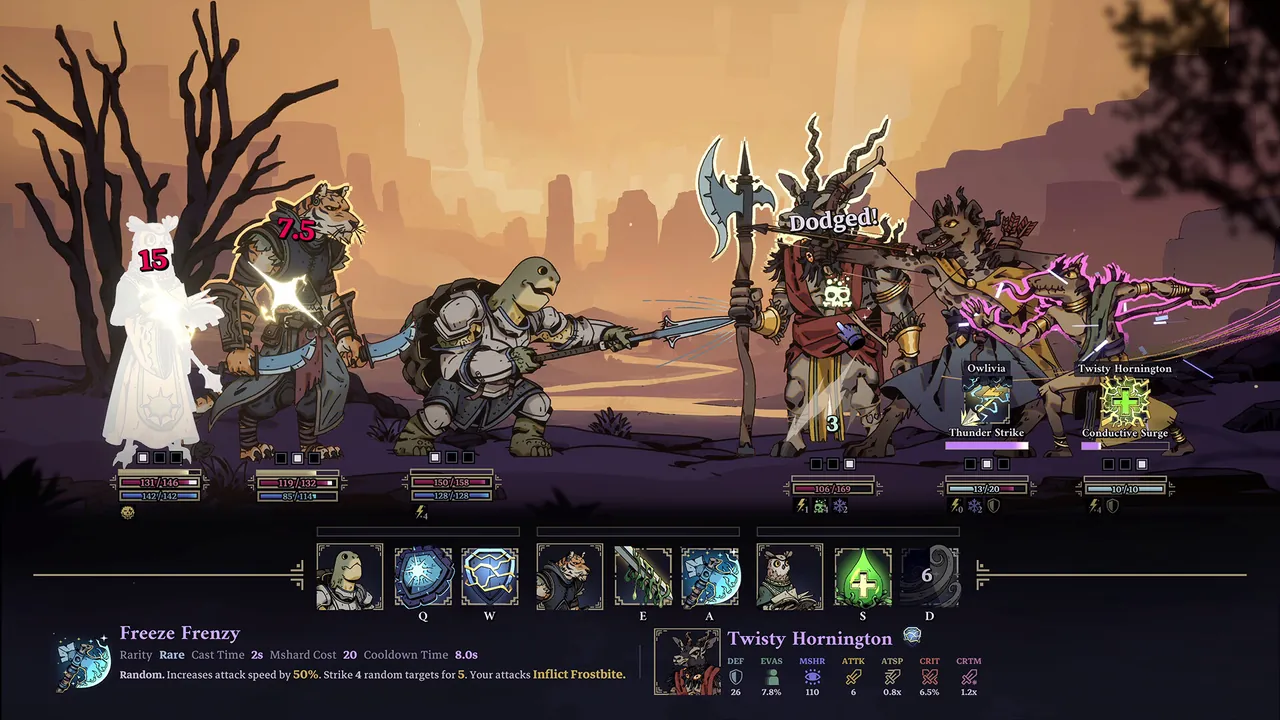 Skills & Raids — in-game combat