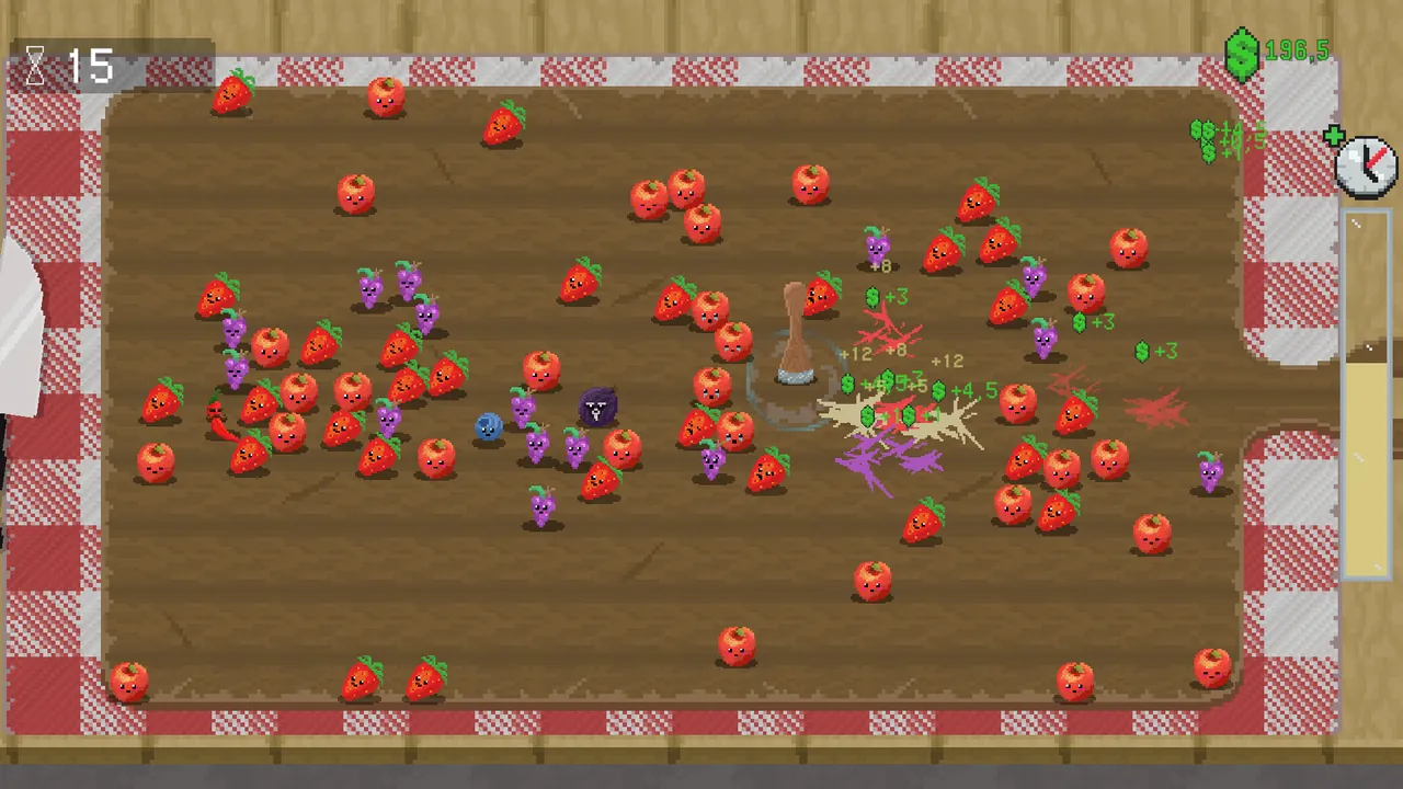 Snack Smasher — in-game combat