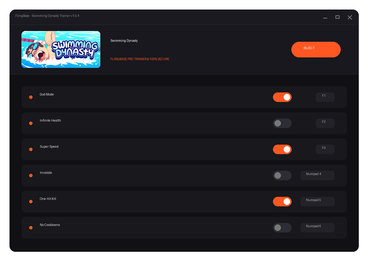 Swimming Dynasty — environment preview